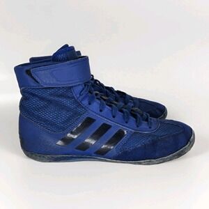Adidas Combat Speed 5 Wrestling Shoes Boxing MMA BJJ Blue Mens Sz 7.5 Mesh Fair*